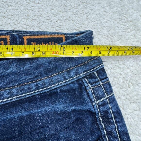 Rock Revival Rubella Easy Capri Blue Jean Women's Embellished Pocket, Size 31 - Picture 11 of 13